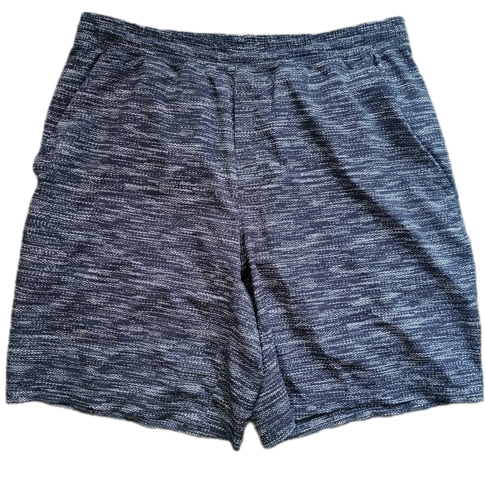 Lululemon \ Pacebreaker Short *Lined 9" / XL 	/ All Court Texture White Black